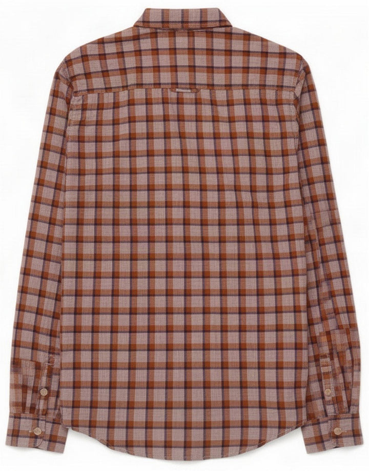 Jack Wills Cămașă pentru bărbați 2XS bumbac cu carouri maro
