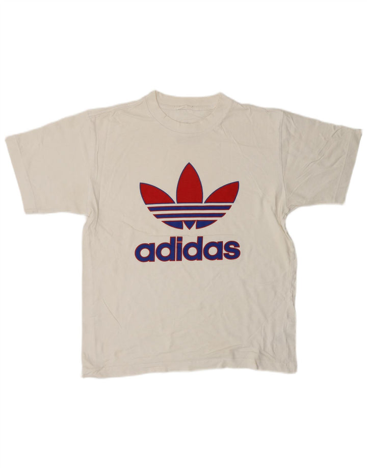 Tricou grafic ADIDAS pentru bărbați Top mic din bumbac alb