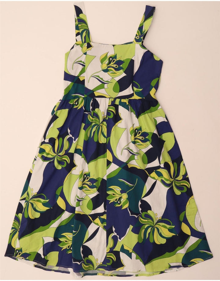 Rochie de soare pentru femei VINTAGE IT 48 XL bumbac floral multicolor