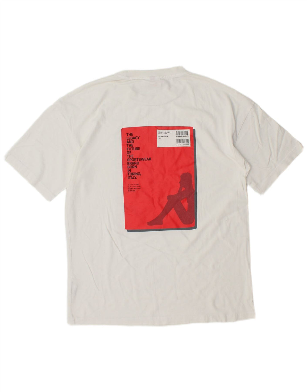 Tricou grafic KAPPA pentru bărbați Top mic Bumbac alb