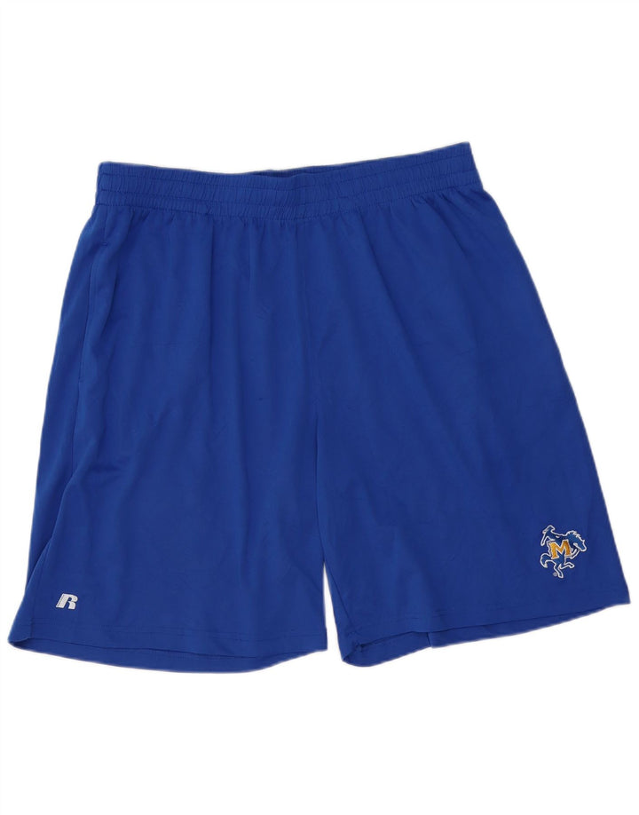 Pantaloni scurți sport pentru bărbați RUSSELL ATHLETIC 2XL poliester albastru