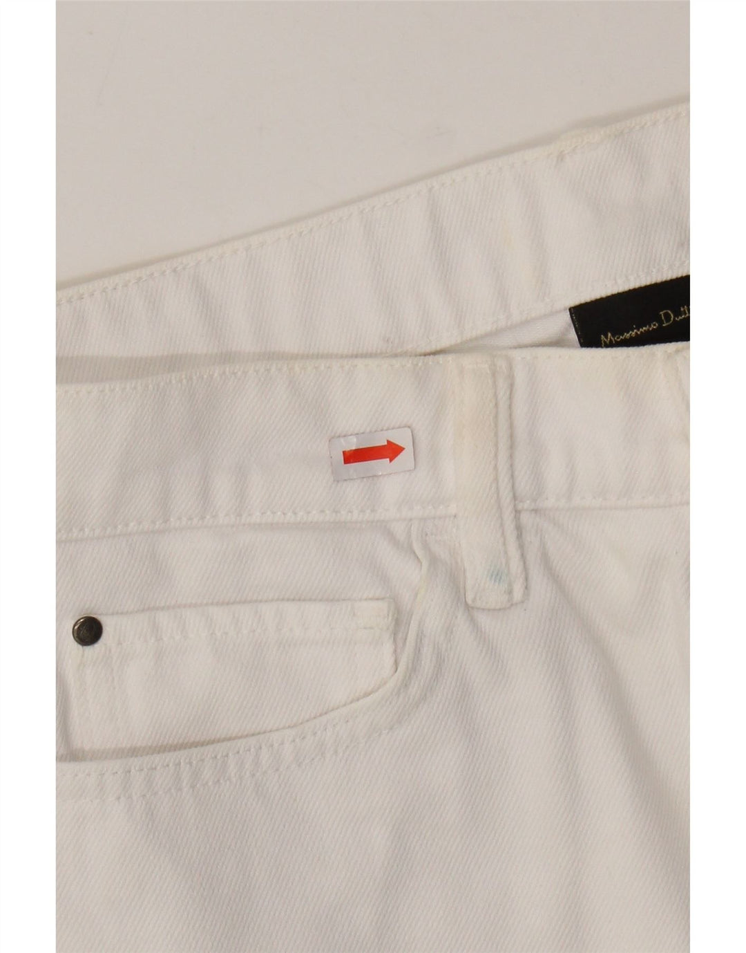 Massimo Dutti Pantaloni Casual Femei EU 36 Small W26 L27 Bumbac Alb