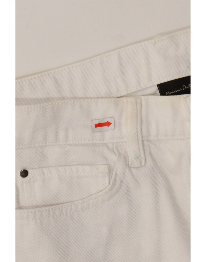Massimo Dutti Pantaloni Casual Femei EU 36 Small W26 L27 Bumbac Alb