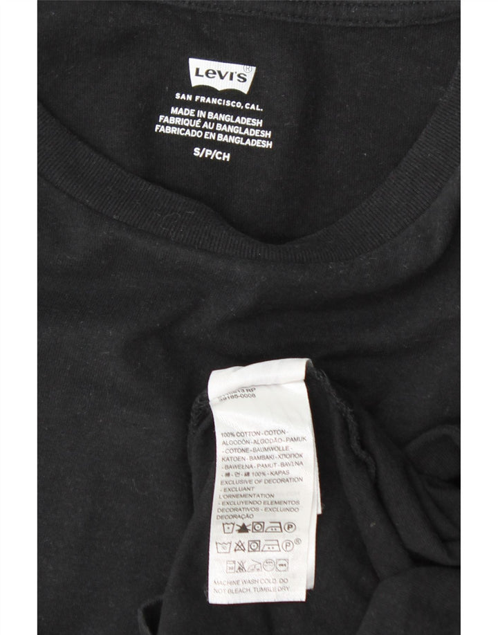 Tricou supradimensionat pentru femei Levi's Top UK 10 Small Black Bumbac