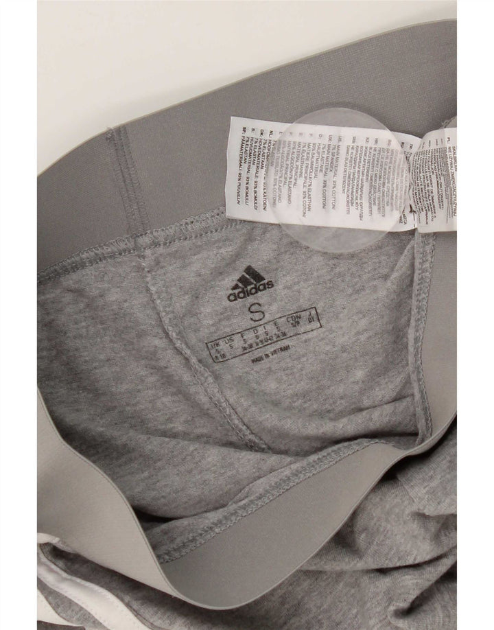 Leggings pentru femei Adidas UK 8 Small Gri Bumbac