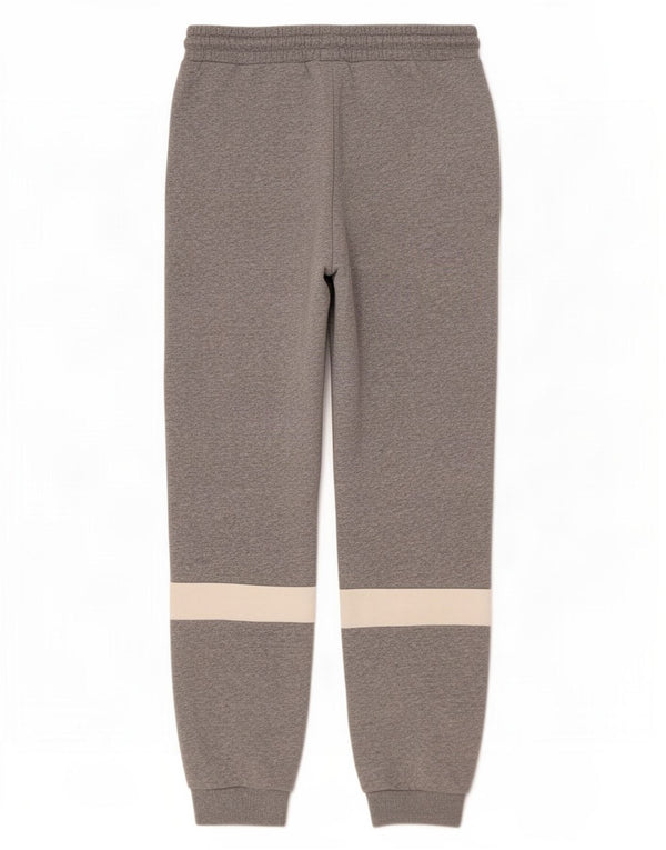 Pantaloni de trening cu grafică Fila pentru bărbați Joggeri mici, gri, bumbac color bloc