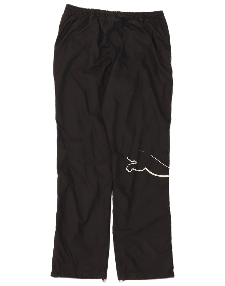 Pantaloni de trening Puma Graphic pentru bărbați, poliamidă neagră medie