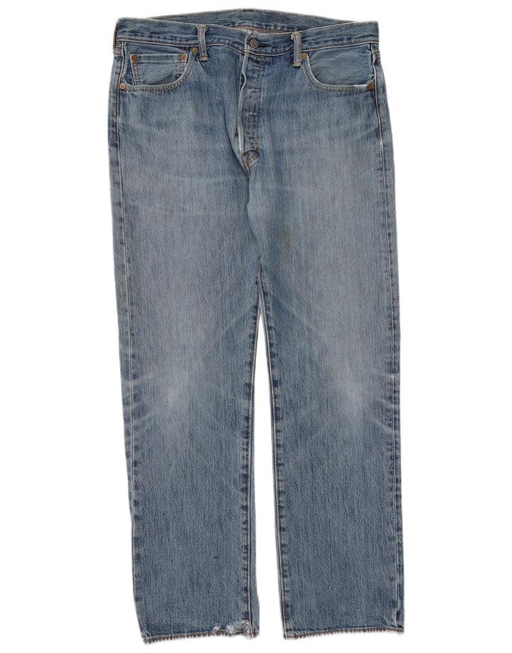 Blugi drepti pentru bărbați Levi's 501 W36 L32 Bumbac albastru