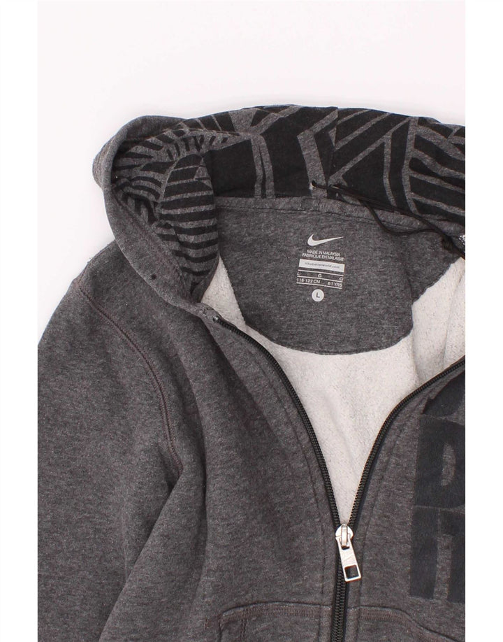 Pulover Nike Graphic Zip pentru băieți, 6-7 ani, gri