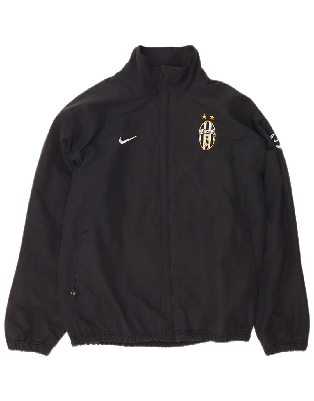 Jachetă de top pentru trening Juventus pentru bărbați Nike UK 35/37 Poliester negru mic