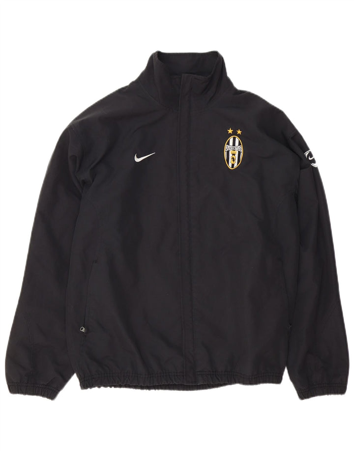 Jachetă de top pentru trening Juventus pentru bărbați Nike UK 35/37 Poliester negru mic