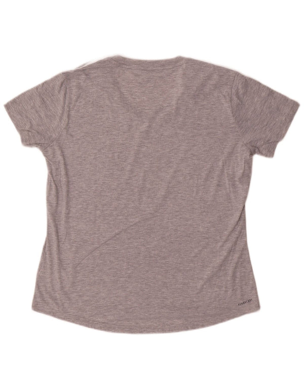 Tricou Adidas pentru femei Top UK 16/18 Large Gri Poliester