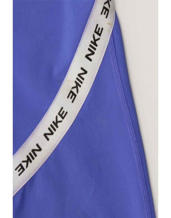 Leggings Nike Graphic Capri pentru femei UK 8 Small Blue Colorblock Poliester