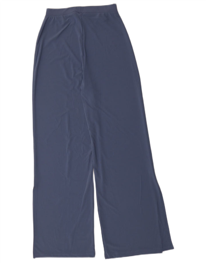 Pantaloni de trening Zara pentru femei cu talie înaltă UK 8, poliester, albastru mic