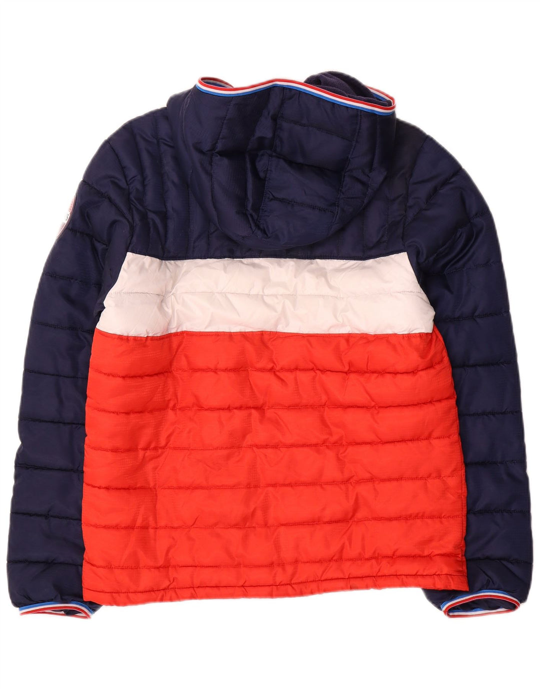 Jachetă căptușită cu glugă Levi's pentru băieți 15-16 ani, albastru bleumarin, color block