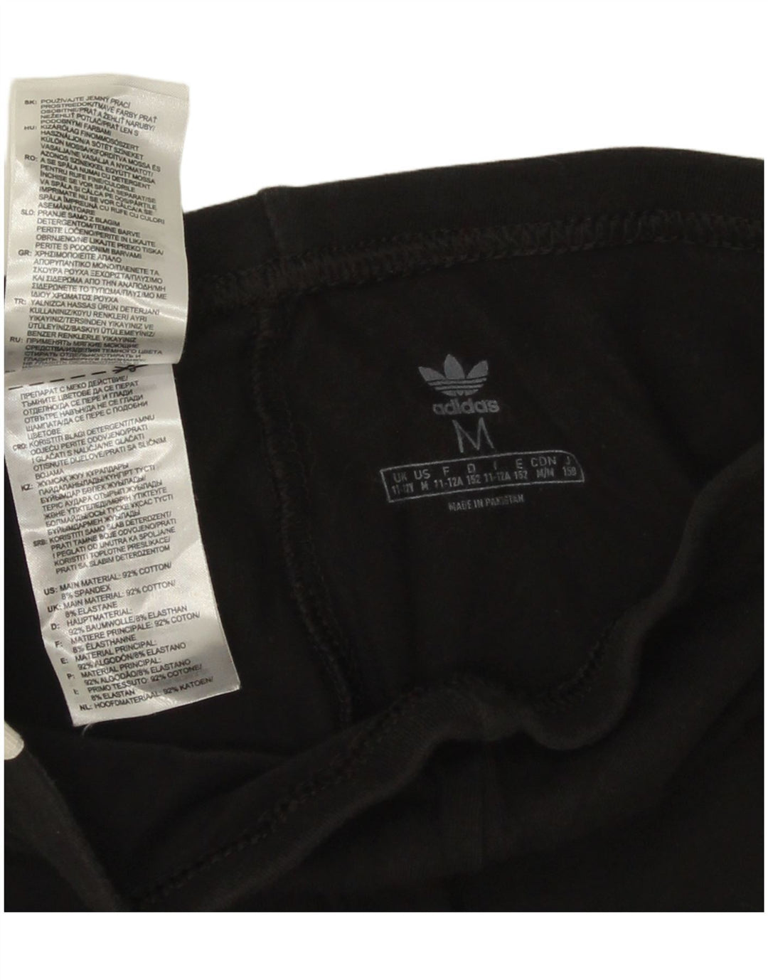 Collanti Adidas Fete 11-12 Ani Bumbac Negru Mediu