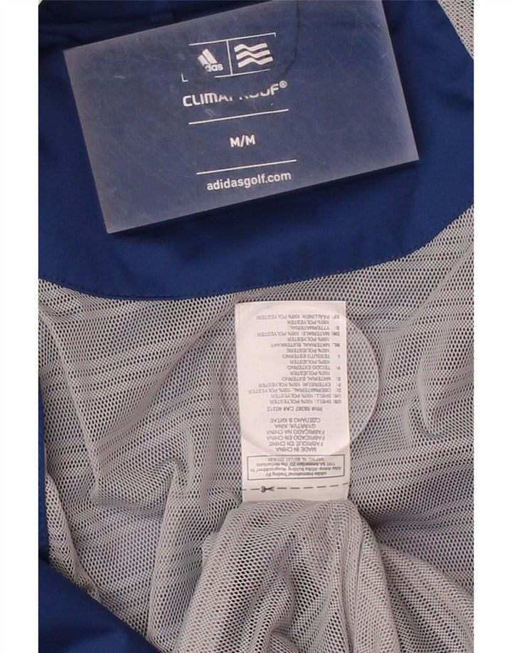 ADIDAS Mens Clima Proof Tracksuit Top Jacket Medium Blue Polyester Vintage Adidas and Second-Hand Adidas from Messina Hembry 