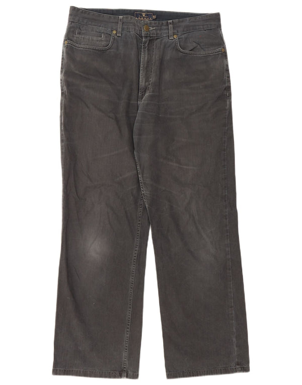 Blugi drepți pentru bărbați Marks & Spencer Blue Harbour W34 L29 bumbac negru