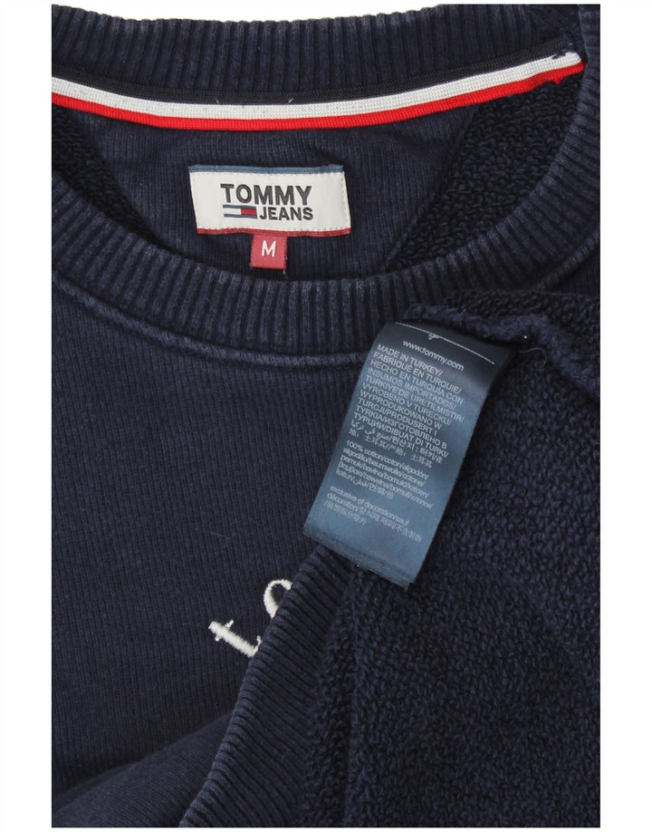 Pulover de hanorac grafic Tommy Hilfiger pentru femei UK 14 Medium Bleumarin