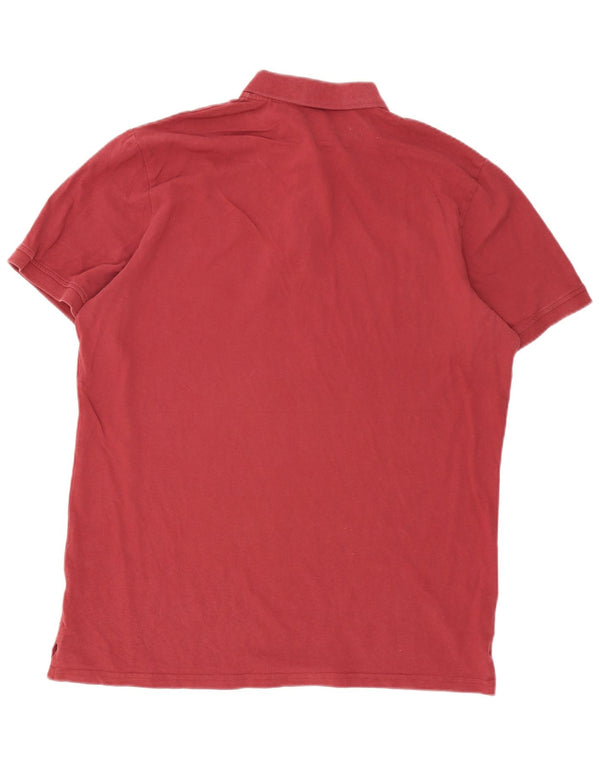 Tricou polo pentru bărbați Mountain Warehouse XL Bumbac Burgundy