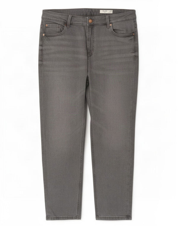 Blugi subțiri The Lily pentru femei de la Marks & Spencer UK 16 mare L34 L27 bumbac gri