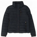 Jachetă căptușită Superdry pentru femei UK 10 Small, bleumarin, poliester
