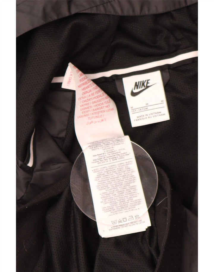 Jachetă de ploaie cu glugă Nike pentru băieți 10-11 ani Poliester negru mediu