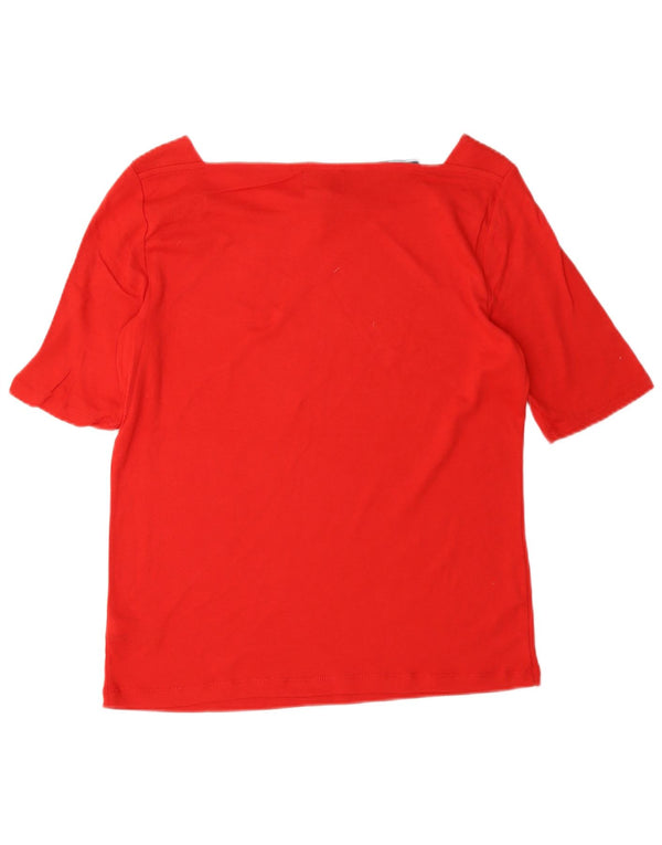 Top bluză Chaps pentru femei Classics UK 16, mare, roșu, bumbac
