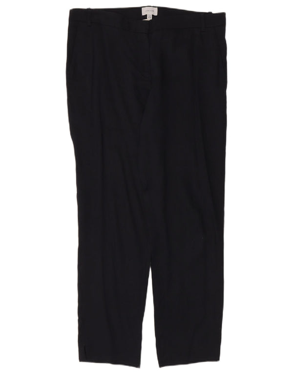 Pantaloni chino conici pentru femei Jigsaw UK 12 Medium W34 L29 Bleumarin In