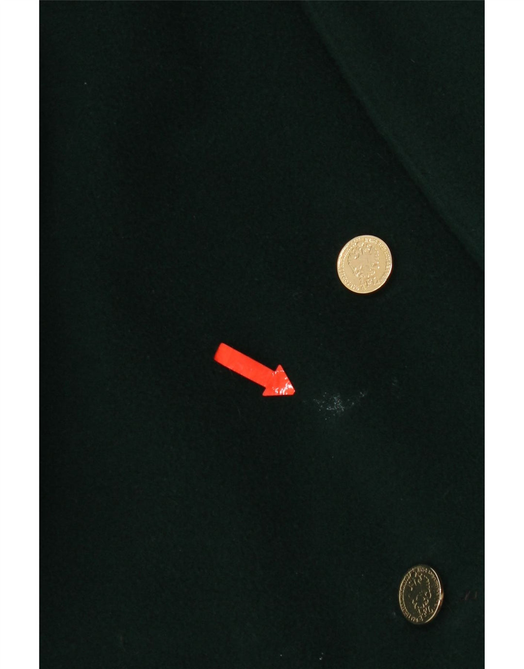 Jachetă vintage pentru femei la dublu piept UK 18 XL Lână verde