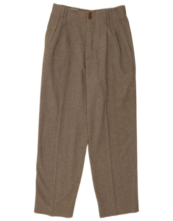 Pantaloni de costum vintage pentru bărbați IT 46 Small W28 L28 Lână gri