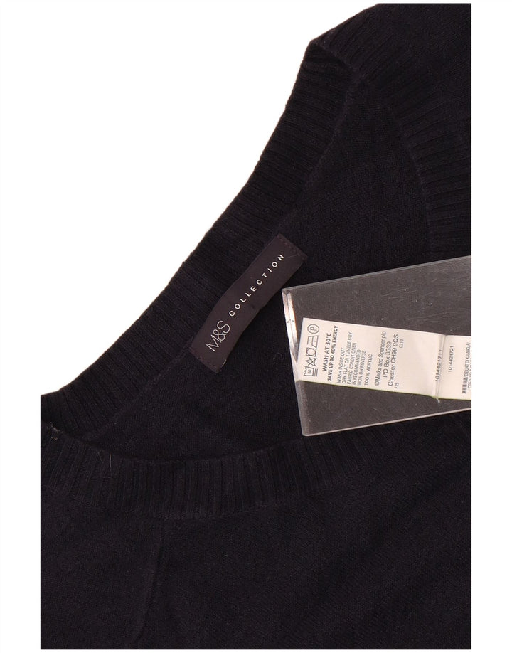 Pulover pentru femei Marks & Spencer cu decolteu cu barca UK 12 Medium Bleumarin