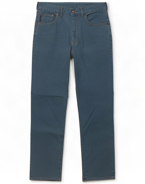 Wampum Pantaloni casual drepti pentru bărbați IT 48 Medium W32 L31 Blue Bumbac