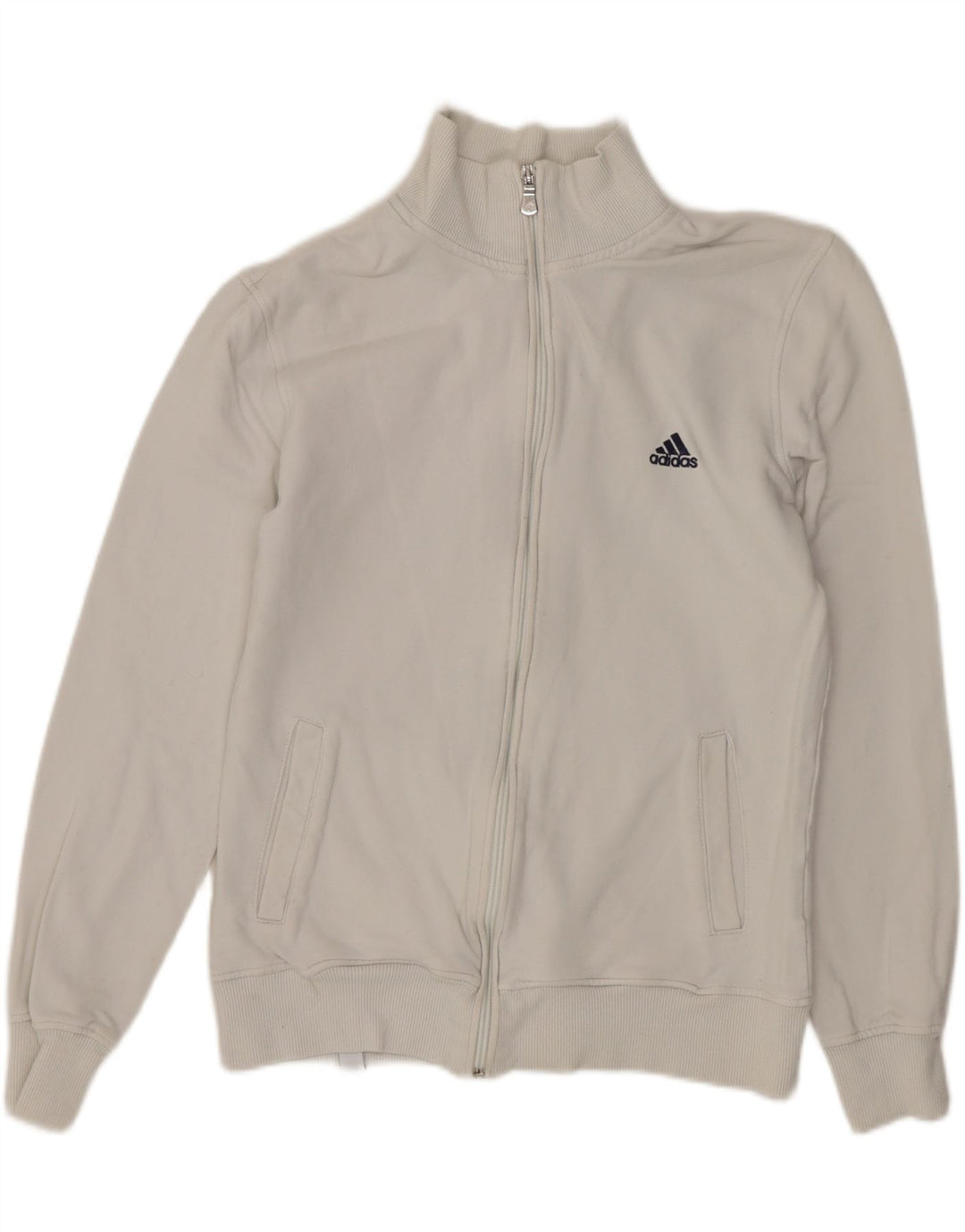 Jachetă de trening pentru bărbați ADIDAS UK 36/38 Bumbac alb mic