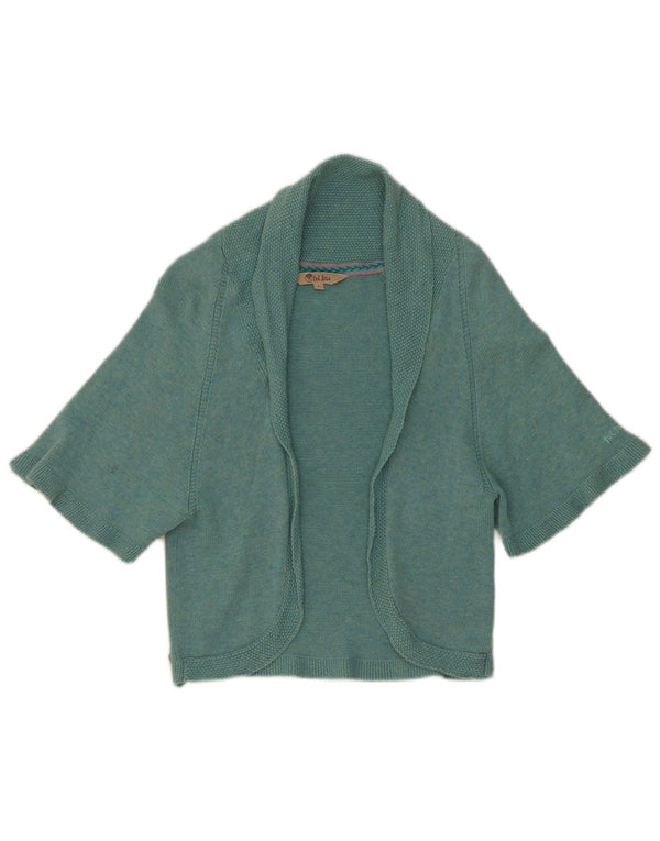 Pulover cardigan bolero cu mânecă scurtă pentru femei Fat Face UK 10 Small Blue