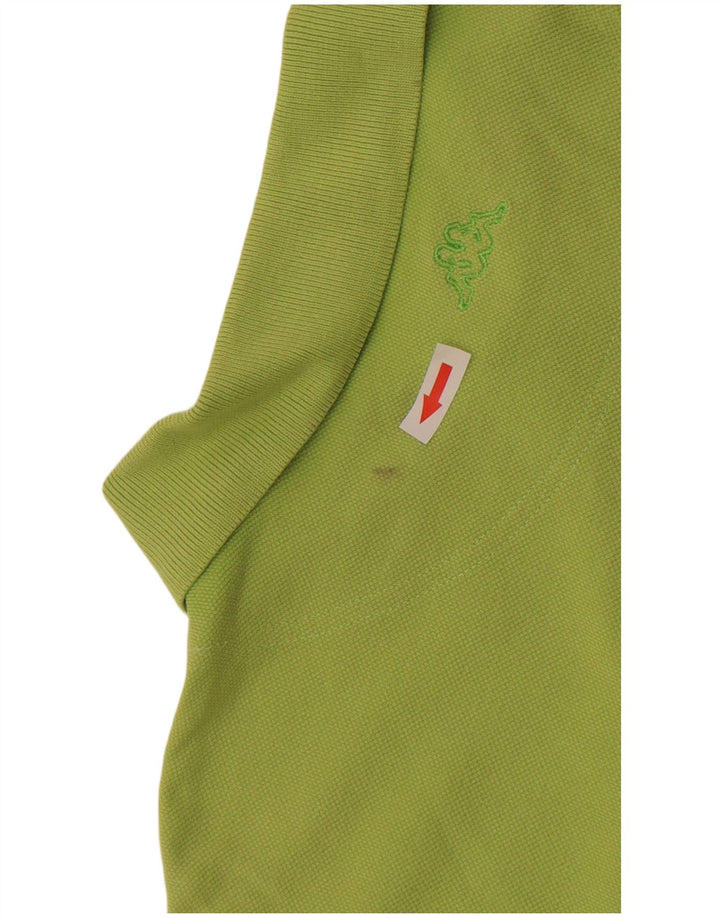 Tricou polo pentru bărbați Kappa, bumbac verde mare
