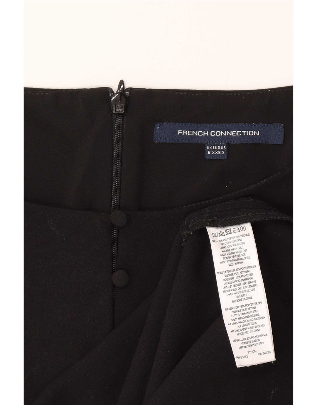 Rochie teacă pentru femei French Connection UK 6 XS Poliester negru