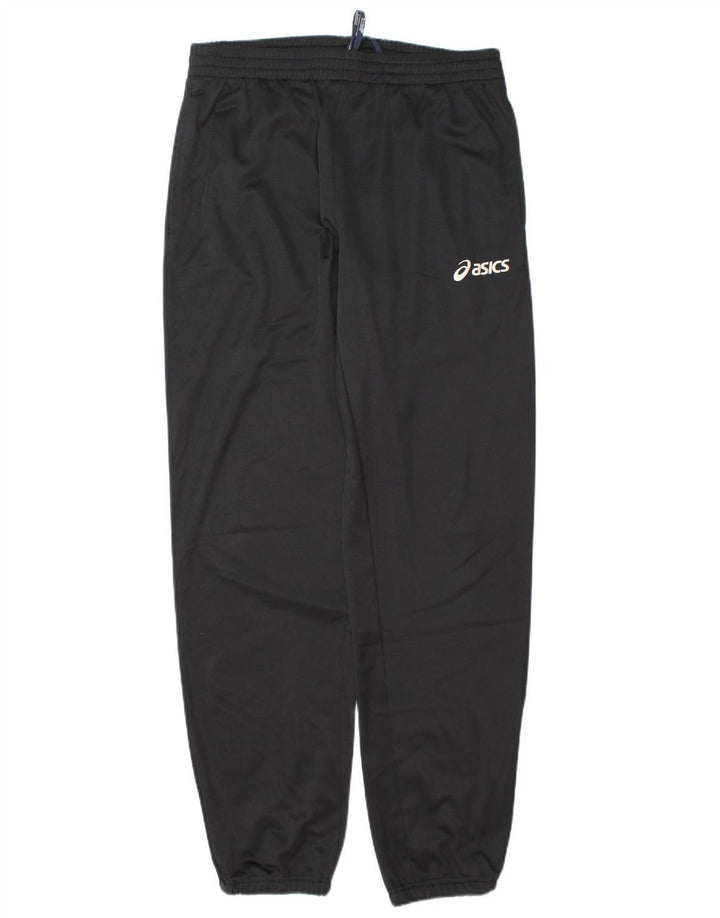 ASICS Womens Tracksuit Trousers Joggers UK 14 Large  Black Polyester