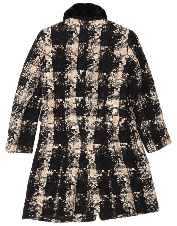 Pardesiu pentru femei Zara UK 12 Medium Black Check Lână