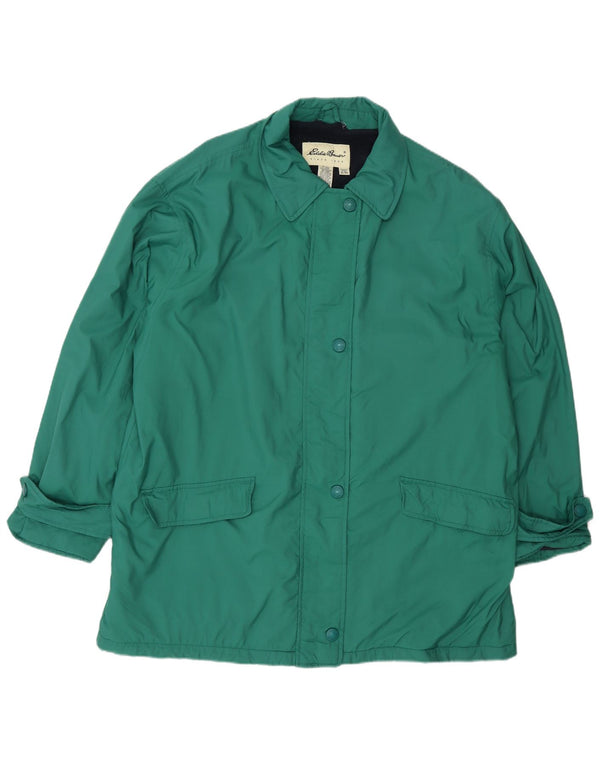Jachetă de vânt supradimensionată pentru femei Eddie Bauer UK 18 XL, nailon verde