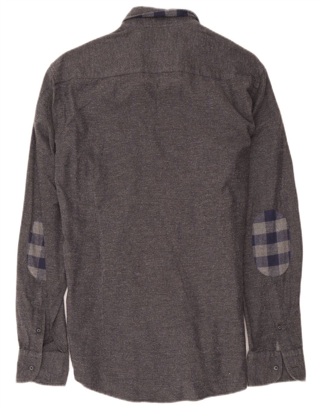 Cămașă Massimo Dutti pentru bărbați, mare, gri Herringbone