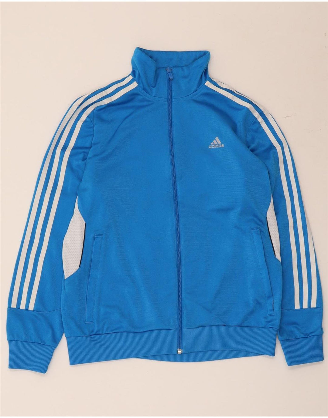 Jachetă de trening pentru băieți Adidas 13-14 ani, albastru, poliester