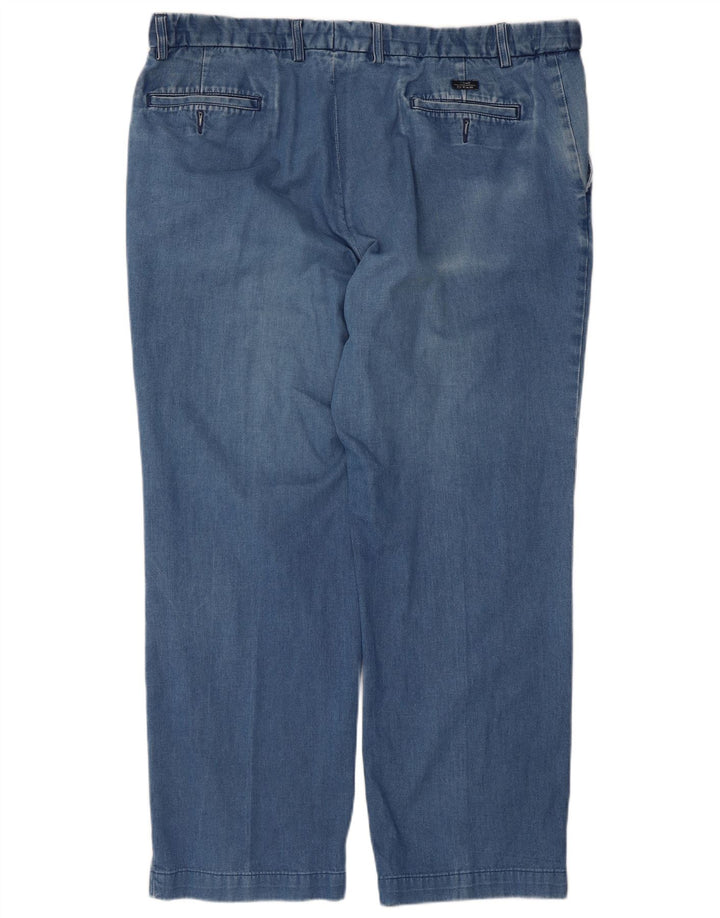 Blugi drepti pentru bărbați Marks & Spencer Blue Harbour W42 L28 Bumbac albastru