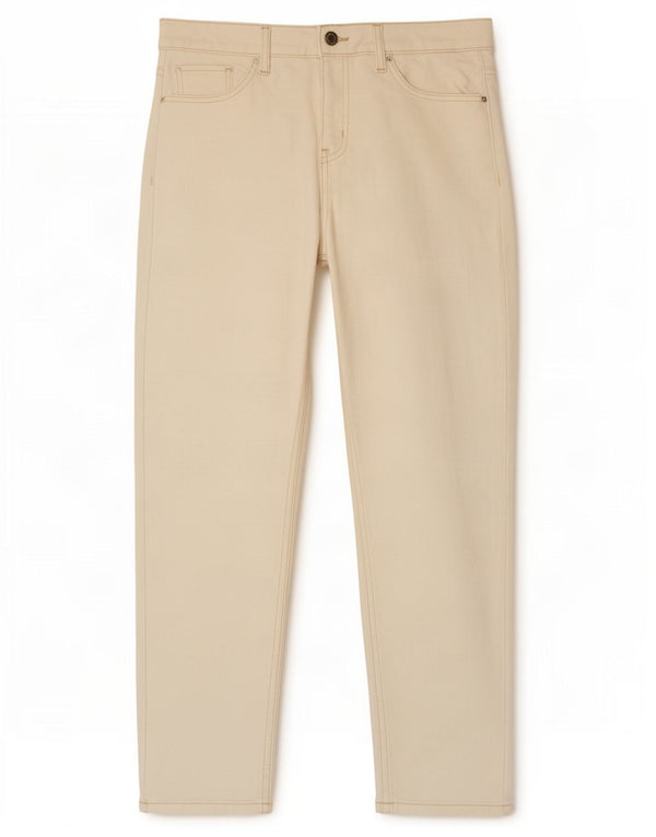 Blugi conici pentru femei Marks & Spencer UK 12 Medium W30 L27 alb