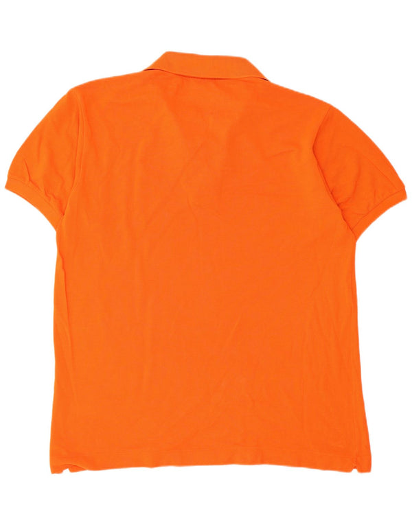Tricou polo Lacoste pentru bărbați mărimea 4 bumbac portocaliu mediu