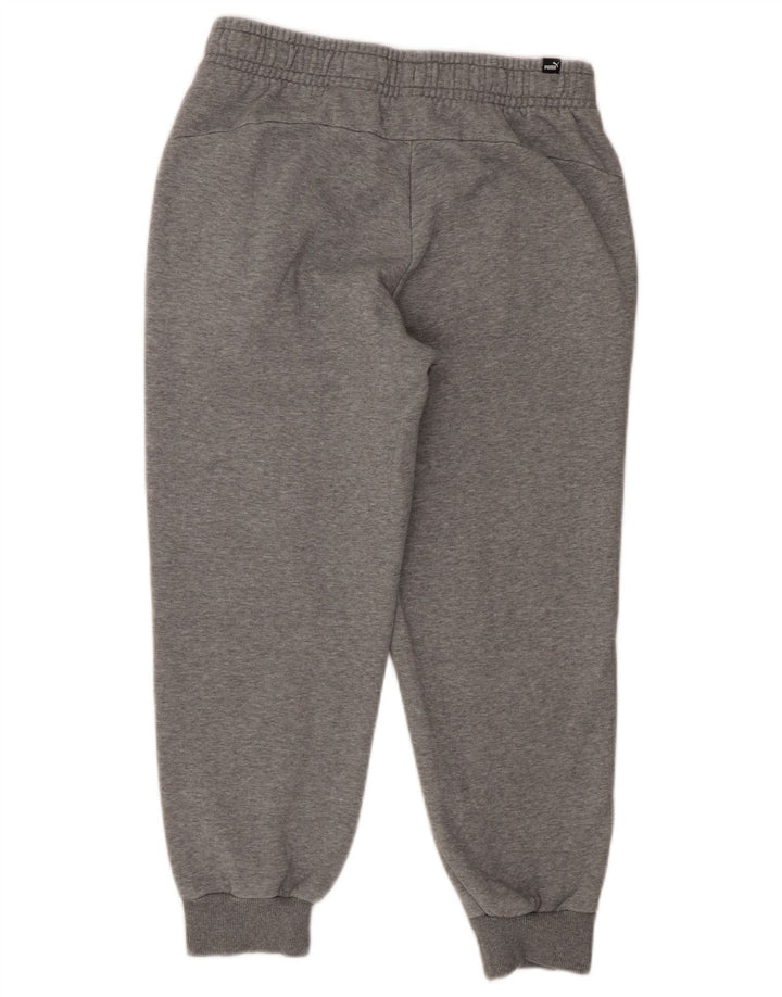 Pantaloni de trening Puma pentru bărbați Joggeri din bumbac cu pete gri medii