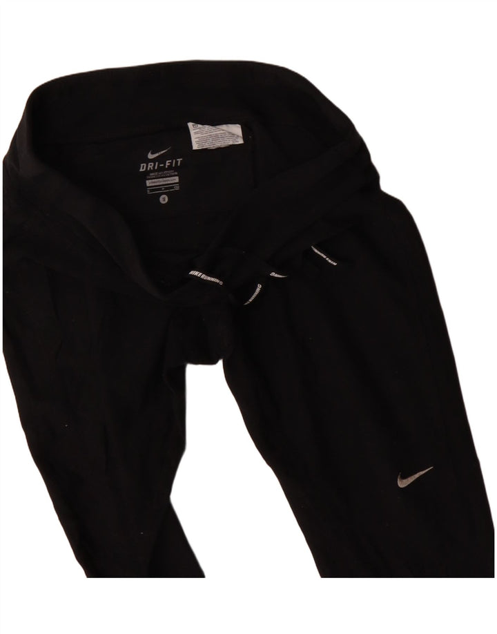 Pantaloni de trening Nike Dri Fit pentru femei UK 10 Poliester negru mic