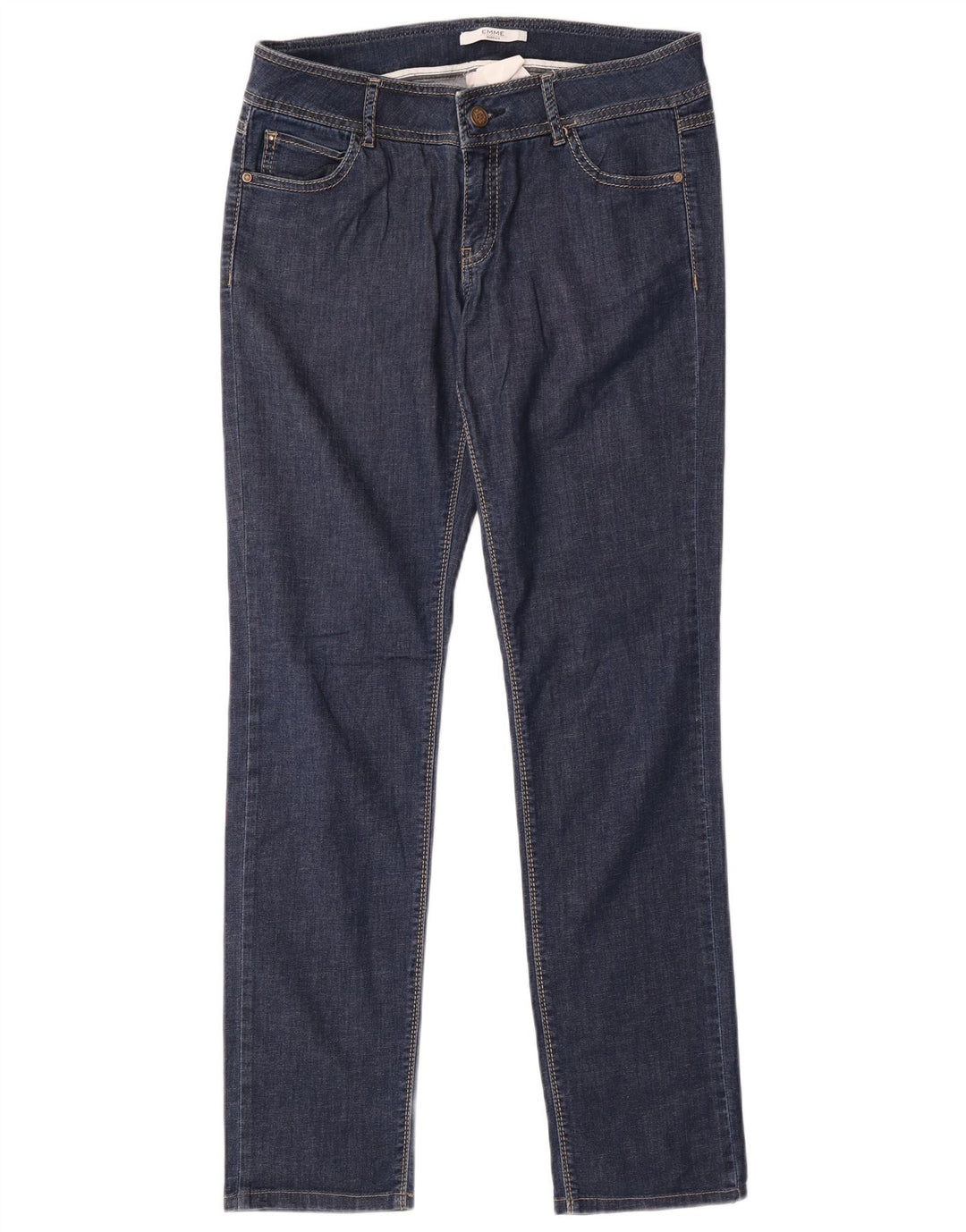 Blugi subțiri pentru femei Marella UK 10 Small W28 L30 Blue Bumbac