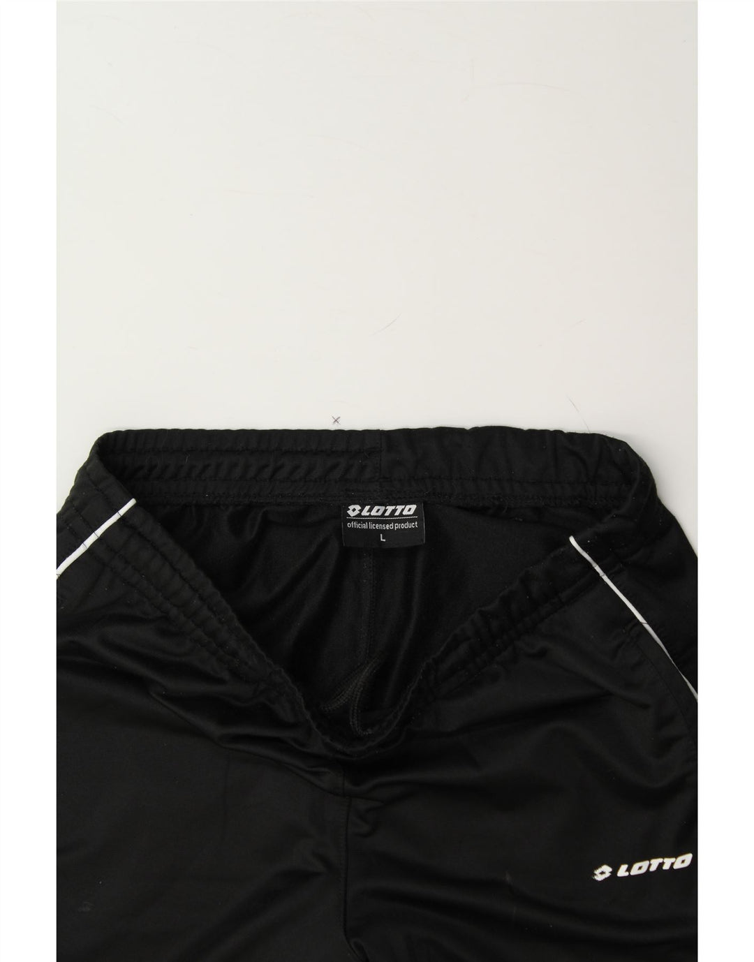 LOTTO Mens Tracksuit Trousers Large Black Polyester Vintage Lotto and Second-Hand Lotto from Messina Hembry 