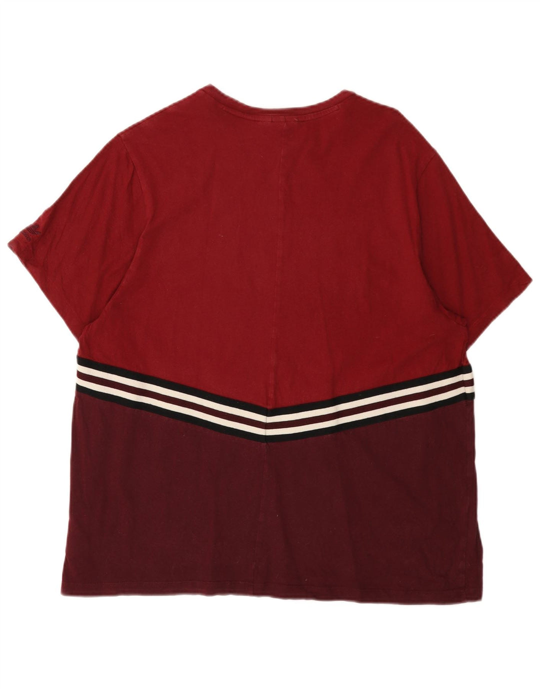Tricou grafic ADIDAS pentru femei Top UK Small 10 Burgundy Colorblock